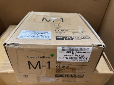 Bowers & Wilkins M-1 Black Satellite Speaker w/Wall Mount Hardware