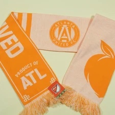 Atlanta United FC Peach Scarf The King Has Arrived New Ruffneck 2014