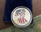 1999 American Eagle Silver Dollar 1oz Painted .999 Uncirculated