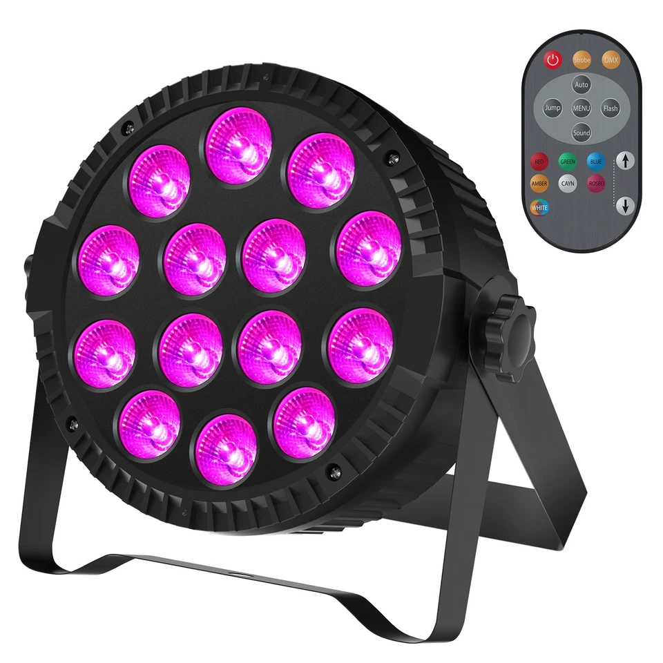 UKING 140W Par Light DMX RGBW 4 IN 1 Strobe Stage Lighting Disco Party Lights - Image 3 of 4
