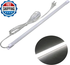 110V LED under Cabinet Lighting 17Inch LED Strip Light Bar with 6Ft Power...