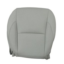Passenger Side Bottom Replacement Seat Cover Gray Leather Perforated