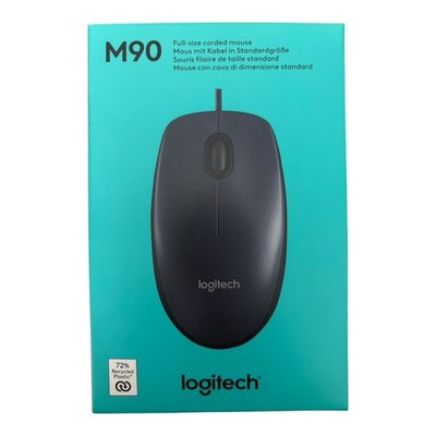 Logitech M90 USB Mouse / Maus   Wired Optical PC Laptop Computer Mouse Black