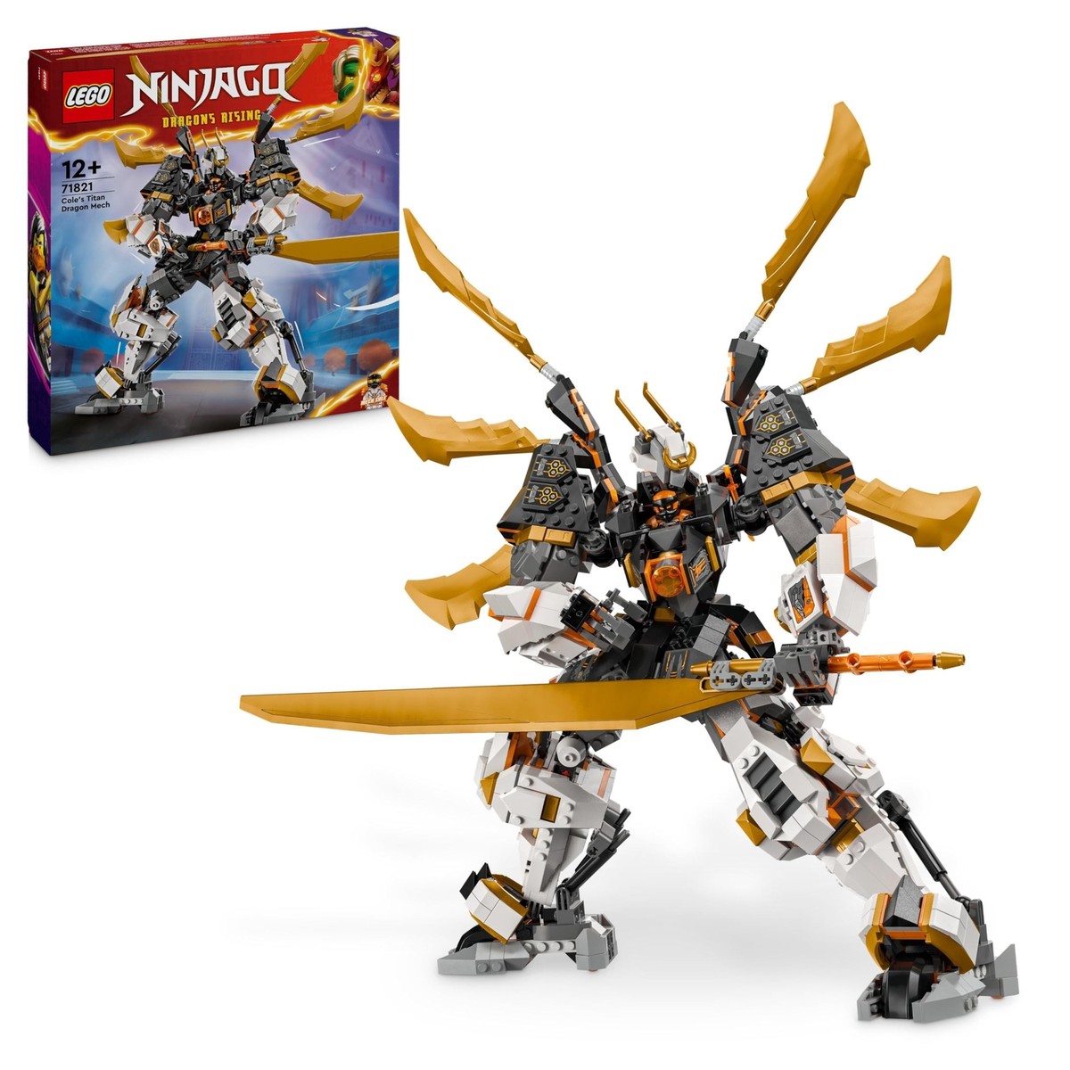LEGO 71821 NINJAGO Cole's Titan Dragon Mech Set with 1 Character