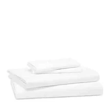 Sferra Matera Full Sheet Set 84in x 110in White Solid