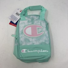 Champion Girls Lunch Bag Tote Blue Pink Tie Dye Insulated Double Handle Zip New