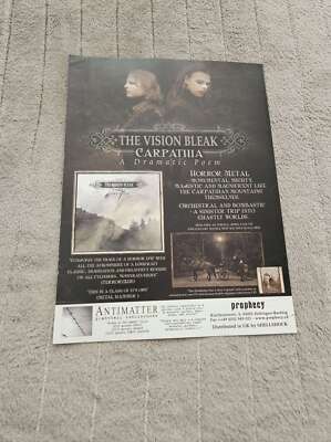 FPOT219 MAGAZINWERBUNG 12 X 9'' DIE VISION DÜSTER: KARPATEN EIN DRAMATISCHES GEDICHT