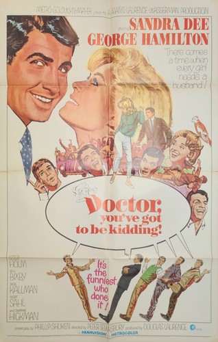 DOCTOR YOUVE GOT TO BE KIDDING ME Original 1967 One Sheet Movie Poster 41" x 27"