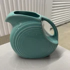 Fiestaware Large Disc Pitcher Turquoise Homer Laughlin Fiesta Retired Water Jug