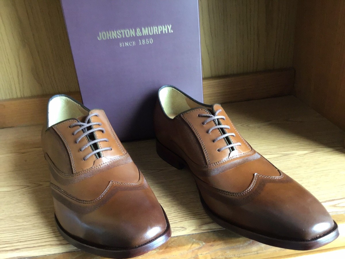 Johnston‎ Murphy Men\'s McClain Cap-Toe Oxfords Size 11 Johnston & Murphy Shoes - MCCLAIN Cap Toe Tan 20-5090 – Ed main image 2