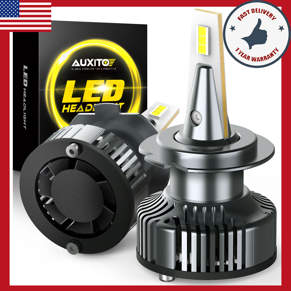 US H7 LED Headlight Conversion Kit 6500K White CANbus Low High Beam Bulbs