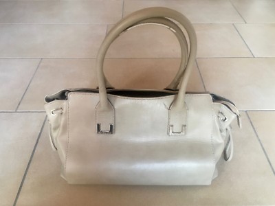 Nero Giardini NeroGiardini Handbag Bag Bucket Beige Women Leather Excellent