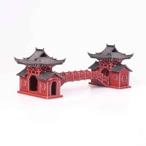 Chinese Ancient Building Gallery Bridge Corridor Model Aquarium Bonsai Toys - Picture 14 of 31