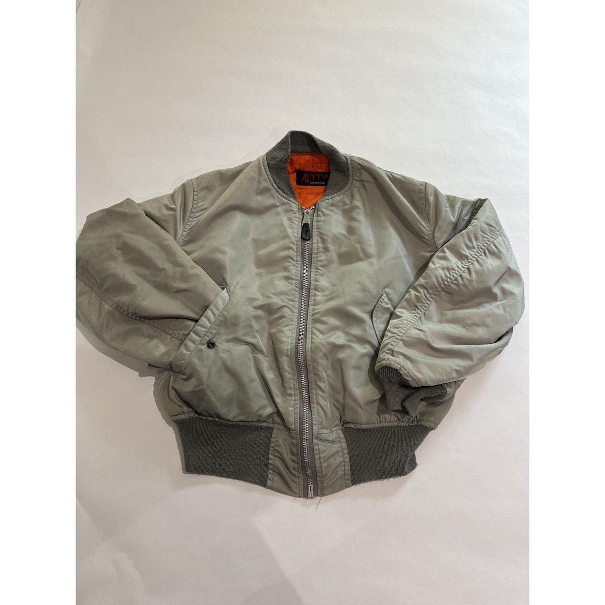 Alpha Industries Men's MA-1 Flight Bomber Jacket in Gun Alpha Industries Men's MA-1 Flight Bomber Jacket in Gun