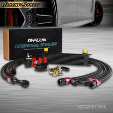 Fit For Universal 10 Row Aluminum Engine Oil Cooler & Filter Relocation Kit New