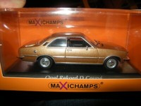 1:43 Maxichamps Opel Rekord D Coupe 1975 Gold In Ovp