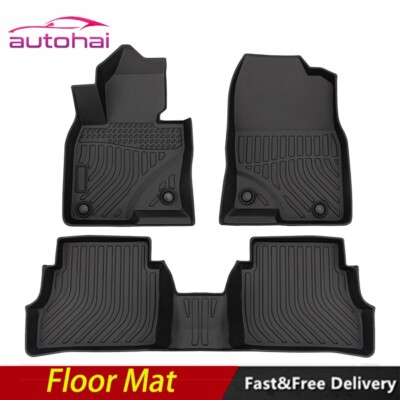 Car Floor Mats for 17-23 Mazda CX-5 All-Weather TPE Rubber  Cargo Liner  Carpet