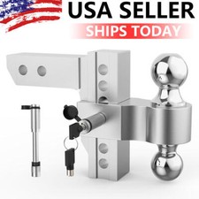 Trailer Hitch 2 Inch Receiver 6 Inch Drop Adjustable Hitch Receiver Hitch Mount