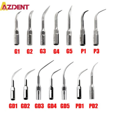 AZDENT 5X Dental Ultrasonic Piezo Scaler Tips fit for NSK EMS SATELEC Perio Handpiece