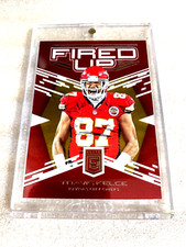 2017 TRAVIS KELCE - PANINI DONRUSS ELITE FIRED UP RED SP # 95/99 (VERY NICE!) 🔥