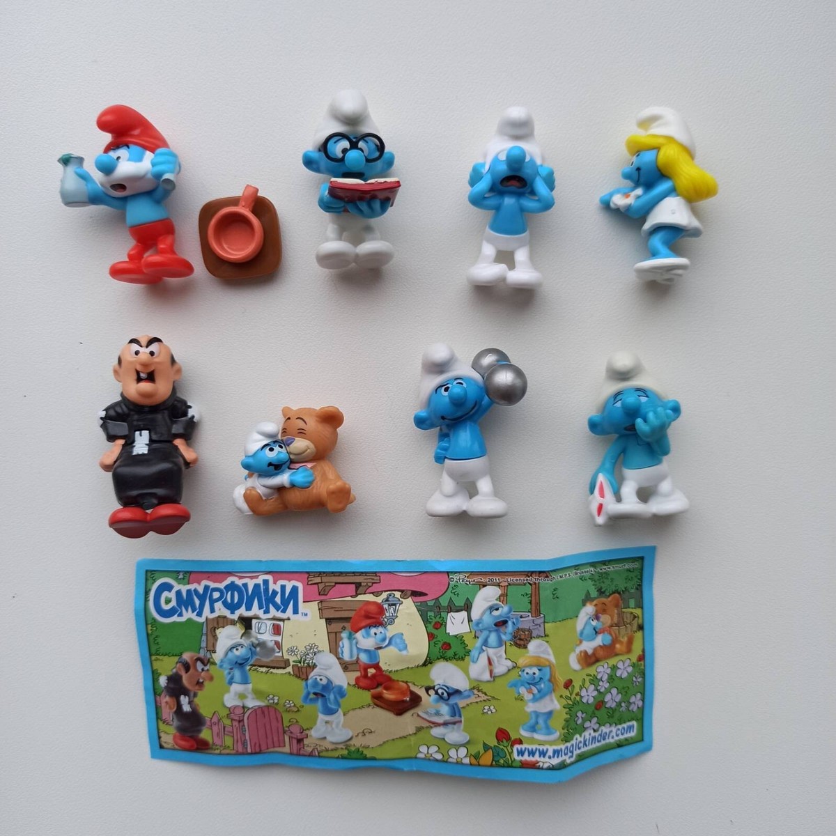 smurf スマーフ 限定フィギュア 2010年 Kinder surprise THE SMURF (2010). Schlumpfe full set 8