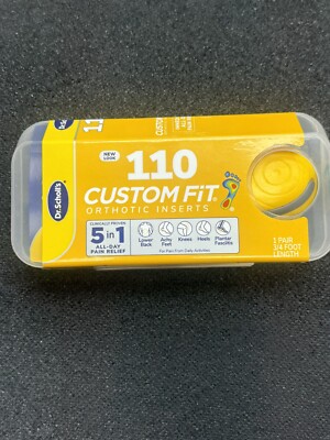 Scholl's Custom Fit Orthotic Inserts CF 110 3/4 Foot Length