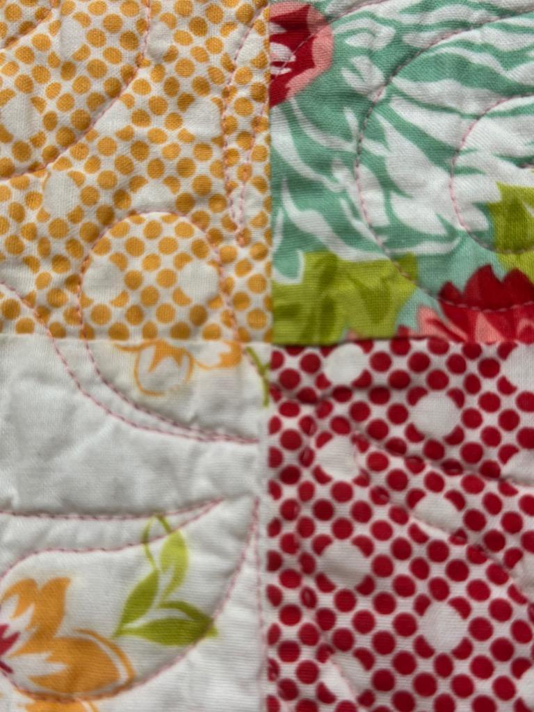 FINE VINTAGE COUNTRY FARMHOUSE WINDOW PANE PEONY PINK CHERRY MINT JULEP