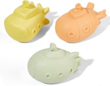 Bath Toys - 3 PCS Toy Boat Set, Pool Toys for Toddlers 1-3, No Hole Bath Toys Fl