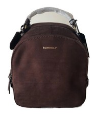 Womens Burkley Everyday Soul Skye Backpack Brown Gold Suede Leather Outer