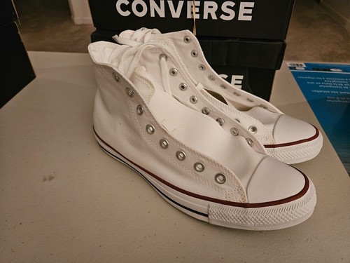 Converse Chuck Taylor All Star High Tops White Size 10 Men 12 Women New in box