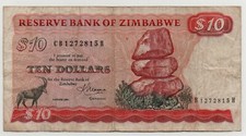 ZIMBABWE 10 DOLLARS 1983 PICK 3D LOOK SCANS