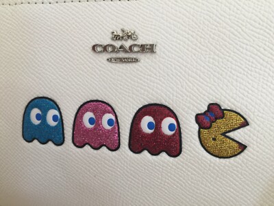 Coach Leather MS Pacman Animation Corner Zip Wristlet F73449 for 
