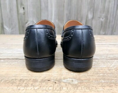 Brooks Brothers X Peal & Co Brogue Penny Loafers Black Size  display picture 2