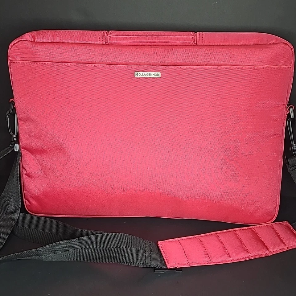 Bolso Electrónico Bandolera Móvil para Laptop Golla Genmob Generation 15x11" Rosa Negro Foto 4 de 4