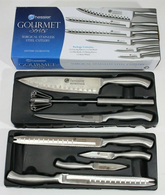 Hessler Gourmet Series Surgical Stainless Steel Cutlery 7pc Knife Set