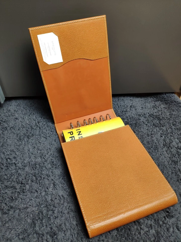 Breitling Vintage Big Book Instrucciones para Profesionales Cuero Marrón Manual Foto 3 de 4