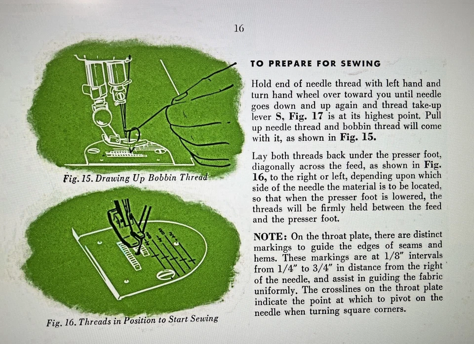 Manual de instrucciones grande edición de lujo para máquina de coser Singer 301 301A Foto 4 de 4