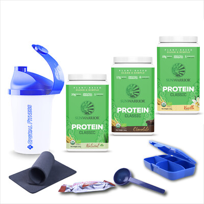 54,65 /kg Sunwarrior Classic Protein Reisprotein Eiweiß vegan 750g Dose + BONUS