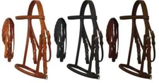 Versa Schoolie Plain Raised English Bridle With Reins
