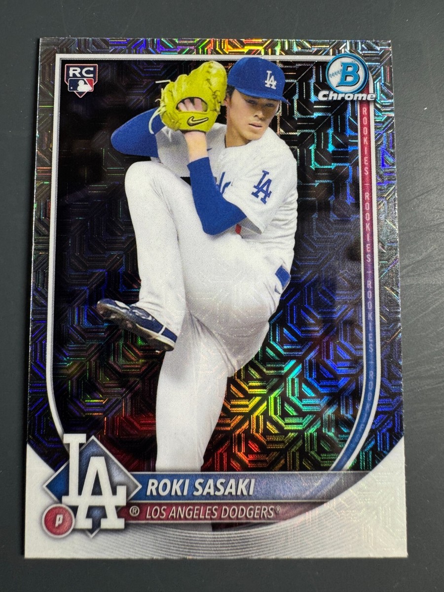 Roki Sasaki 2025 Bowman Chrome Rookie RC Mojo Refractor #12 Los