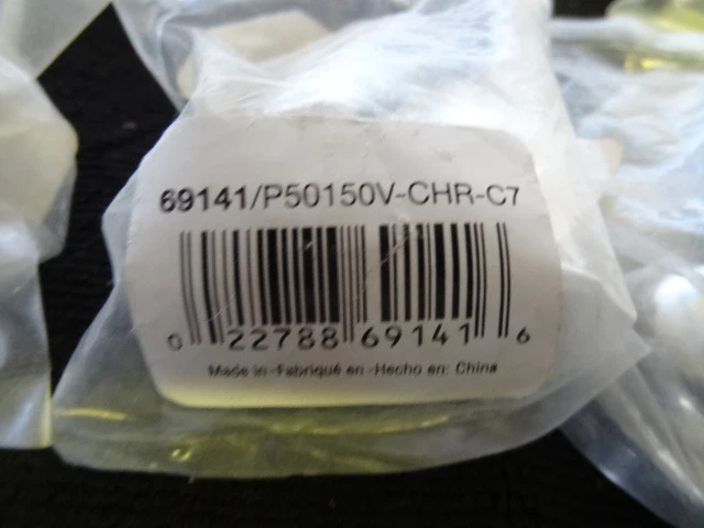 D09281619 Pack of 9 Brainerd P50150V-CHR-C7 1 1/4'' Round Cabinet Knobs Knob 9pk - Image 3 of 4