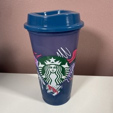 Starbucks Blue/Purple  Colour Changing Reusable Hot Cold Cup Grande/16oz