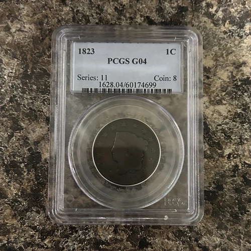 Photo of a 1823-P Large Cent from an eBay listing that sold on Jul 16, 2026