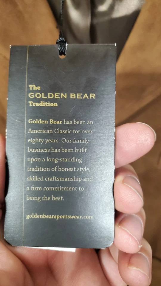 NUEVA Chaqueta de Cuero Gamuza Golden Bear Marca Talla XL NUEVA CON ETIQUETAS Foto 4 de 4