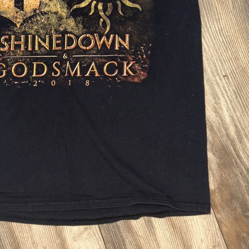 2018 Shinedown & Godsmack tour tee shirt size men’s Medium - Picture 4 of 24