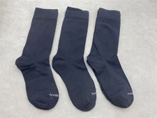 Brand New Bombas Lightweight Calf Sock Women's Size M Black 3 pairs