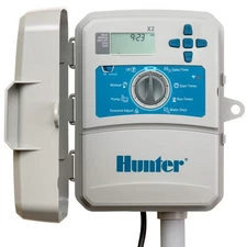 Hunter X2 4 Zone Sprinkler Controller, Outdoor Irrigation Timer for Lawn and ...