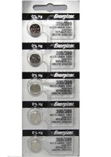 5Pcs Energizer 395 399 SR927SW Silver Oxide Watch Batteries