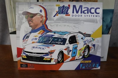 2023 Brennan Poole ''Macc Door Systems'' #6 NASCAR Xfinity Series Postcard 2nd Ver