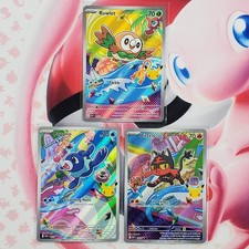 Rowlett 043 + Litten 044 + Popplio 045 - First Partner Pokemon Cards - #L619